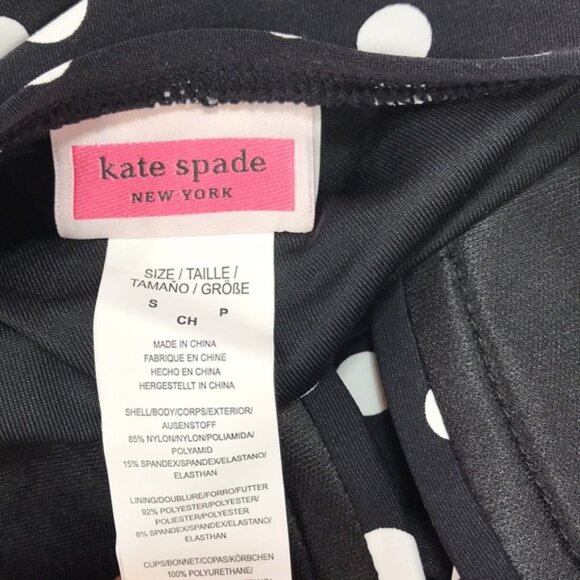 Kate Spade NY Strapless Polka Dot Print Swimsuit - Picture 5 of 7